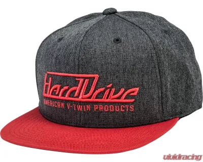 HardDrive Embroidered Hat Black/Red One Size - 820-HATBLKRED