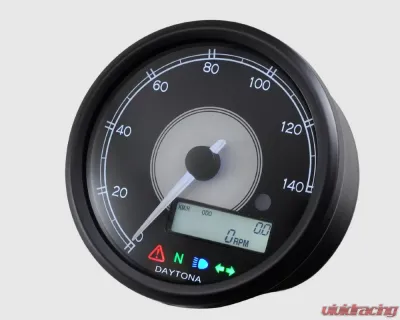 HardDrive Speedometer 140mph 80mm Black Face - 87789