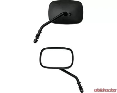 HardDrive Mirror OEM Style Short Stem Matte Black Left - 270531