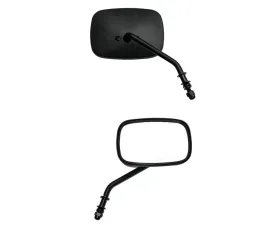 HardDrive Mirror OEM Style Short Stem Matte Black Right