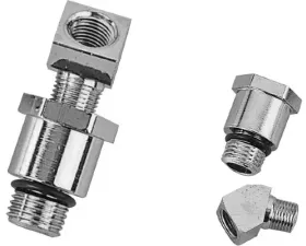 HardDrive Chrome Oil Line Fitting Set