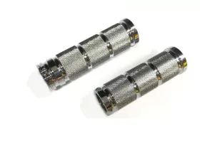 HardDrive Rretro Grip Set Chrome Dual Cable