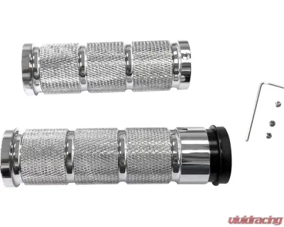 HardDrive Rretro Grip Set Chrome Harley Davidson Throttle By Wire - 353062