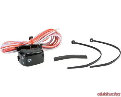 HardDrive Black Left Turn Signal White Letters Replaces OEM#:71598-96 - 371001