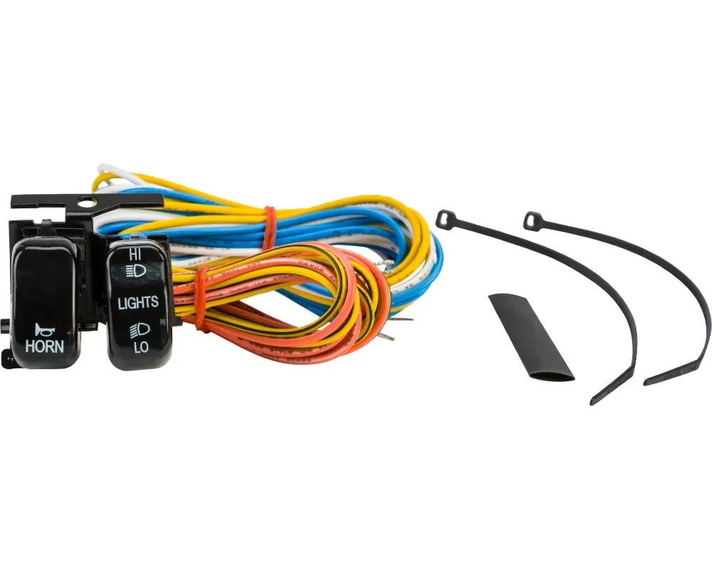 HardDrive Handlebar Switch Dim/Horn Black With White Letters Replaces OEM#:71597-96 - 371002