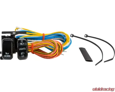 HardDrive Handlebar Switch Dim/Horn Black With White Letters Replaces OEM#:71597-96 - 371002