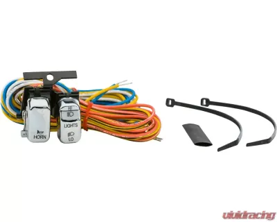HardDrive Handlebar Switch Chrome With Black Letters Dim/Horn Replaces OEM#:71597-96 - 371008