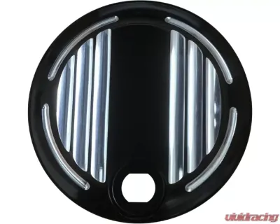 HardDrive Billet Fuel Door Black Harley Davidson FLH | FLT 2008-Up - 452017