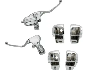 HardDrive Handlebar Control Kit Black Cable Clutch Harley Davidson FLH 2008-2016