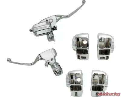 HardDrive Handlebar Control Kit Black Cable Clutch Harley Davidson FLH 2008-2016 - 53601