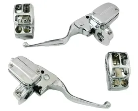HardDrive Handlebar Control Kit Chrome Hydraulic Clutch Harley Davidson FLH 2014-2016