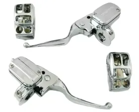 HardDrive Handlebar Control Kit Chrome Hydraulic Clutch Harley Davidson FLH 2017-Up