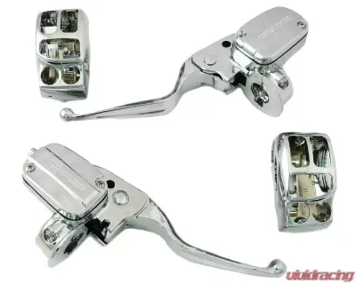 HardDrive Handlebar Control Kit Chrome Hydraulic Clutch Harley Davidson FLH 2017-Up - 53982