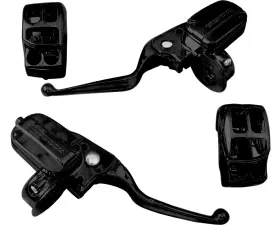 HardDrive Handlebar Control Kit Black Hydraulic Clutch Harley Davidson FLH 2017-Up