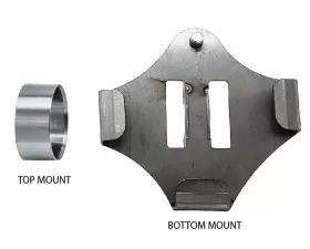 AGM Products ATV/UTV Jack Mount Weld On Manual Jack Chassis Mount Kit Universal 2 Mounts Included