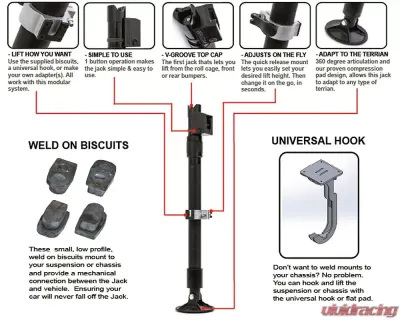 AGM Products ATV/UTV Jack Hook Universal - AGM-EJA-2024