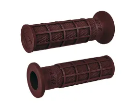 ODI Single Ply Waffle Grips Vtwin Dark Red