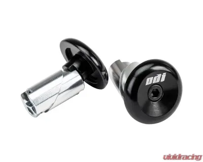 ODI Aluminum Bar End Plugs Black - F71APB