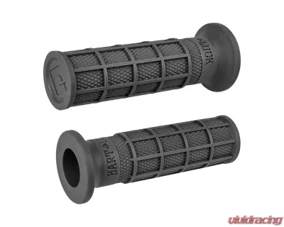 ODI Single Ply Waffle Grips Vtwin Graphite - V02FWH