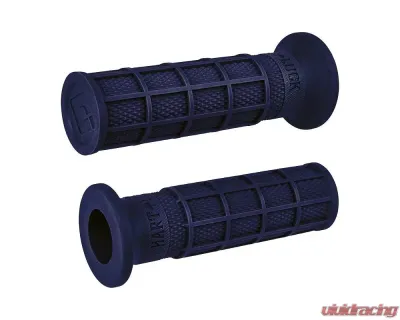 ODI Single Ply Waffle Grips Vtwin Dark Blue - V02FWDU