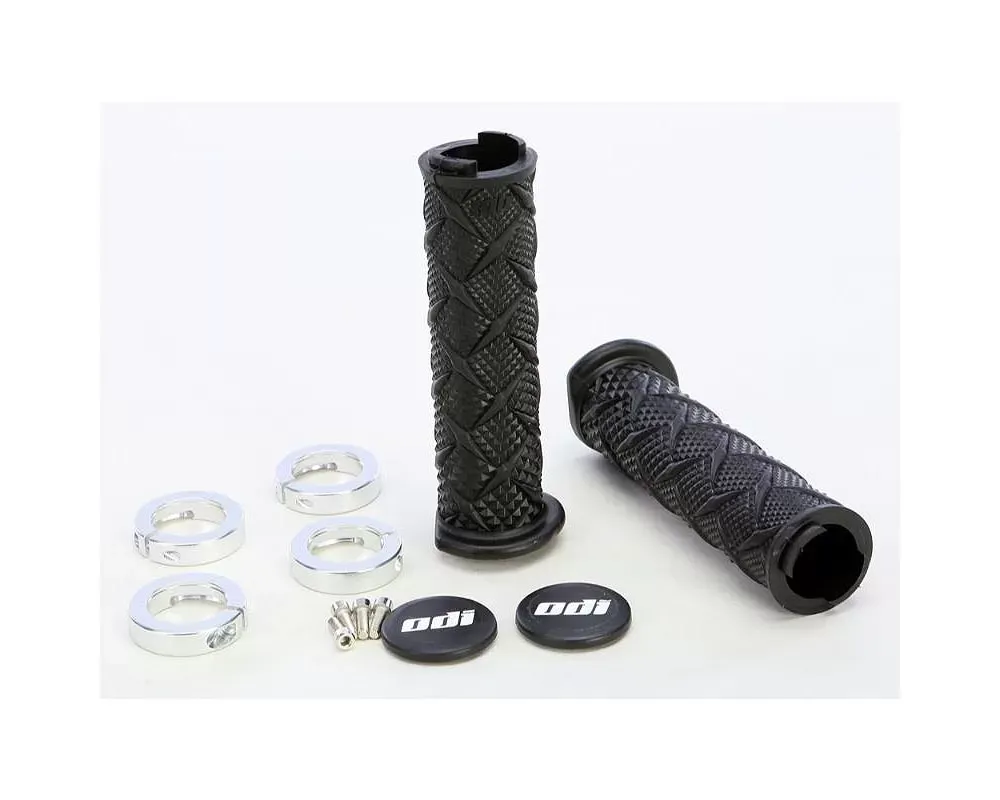 ODI ATV X-Treme Lockon Grip Black | Silver - J30XTB-S