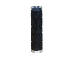 ODI Rogue No Flange Lock-On Grips Black | Silver 130mm
