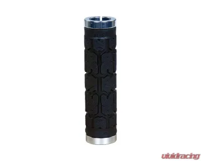 ODI Rogue No Flange Lock-On Grips Black | Silver 130mm - L31RGB-S