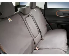 Ford Covercraft Carhatt Pebble Grey Rear 60/40 Seat Covers Ford Bronco Sport 2021-2025