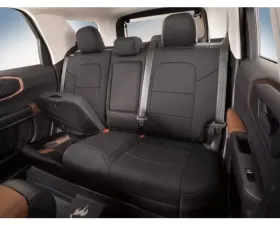 Ford Neoprene Black Rear 60/40 Seat Covers w/ Armrest & Under Storage Ford Bronco Sport 2021-2025