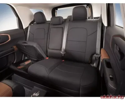 Ford Neoprene Black Rear 60/40 Seat Covers w/ Armrest & Under Storage Ford Bronco Sport 2021-2025 - VM1PZ-1863812-D