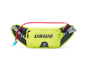USWE Zulo Waist Hydration Belt Crazy Yellow One Size 2 liters