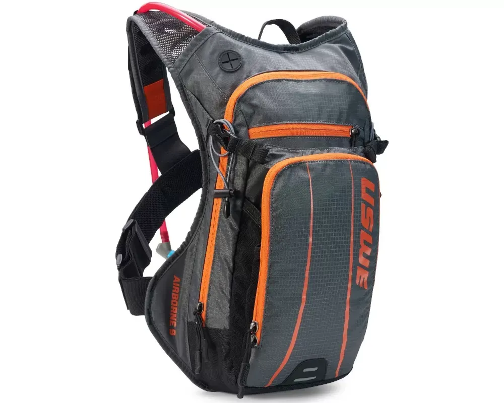 USWE V-2091918 Airborne Hydration Pack 9L Grey/Orange