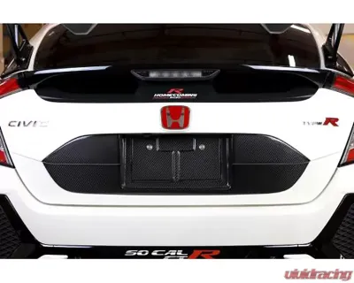 Carbign Craft License Plate Backing Honda Civic Type-R 2017-2021 - CBX-CTRLIC