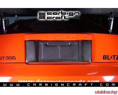 Carbign Craft Carbon Fiber License Plate Backing Toyota Celica 00-05 - CBX-CELICA