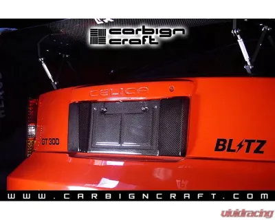 Carbign Craft Carbon Fiber License Plate Backing Toyota Celica 00-05 - CBX-CELICA