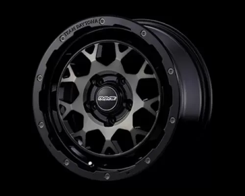 Team Daytona M9 Wheel 16x7 5x114.3 40mm Black/Disc Clear Smoke - WRDM9H40EBBP