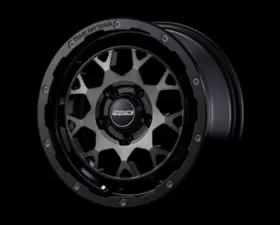 Team Daytona M9 Wheel 17x7 5x110 30mm Black/Disc Clear Smoke