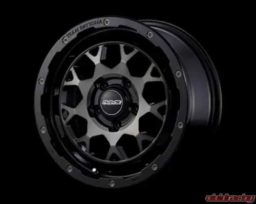 Team Daytona M9 Wheel 16x7 5x114.3 40mm Black/Disc Clear Smoke WRDM9H40EBBP  | Vivid Racing