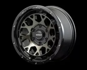 Team Daytona M9 Wheel 17x8 6x139.7 20mm Black/Disc Clear Smoke CLEARANCE
