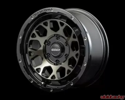 Team Daytona M9 Wheel 17x8 6x139.7 20mm Black/Disc Clear Smoke CLEARANCE - WRDM9O20KBBP