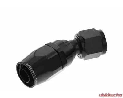 Redhorse Performance -04 30 Degree Double Swivel Hose End-Black - 1030-04-2