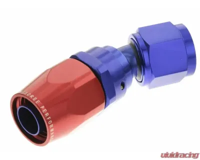 Redhorse Performance -06 30 Degree Swivel-Seal Female Aluminum Hose End - Red & Blue - 1030-06-1