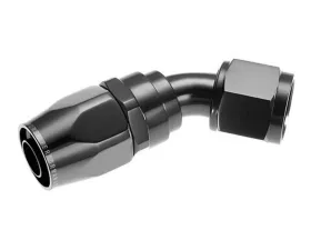 Redhorse Performance -04 45 Degree Double Swivel Hose End-Black
