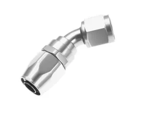 Redhorse Performance -04 45 Degree Double Swivel Hose End-Clear