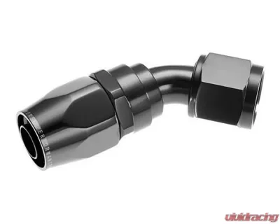 Redhorse Performance -06 45 Degree Swivel-Seal Female Aluminum Hose End - Black - 1045-06-2