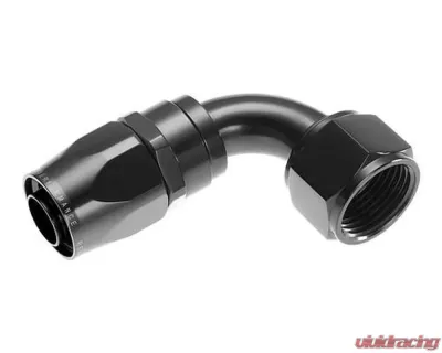 Redhorse Performance -04 90 Degree Double Swivel Hose End-Black - 1090-04-2