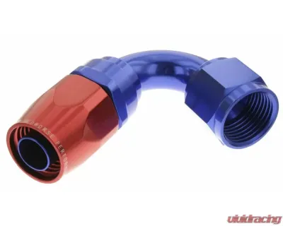 Redhorse Performance -06 120 Degree Swivel-Seal Female Aluminum Hose End - Red & Blue - 1120-06-1