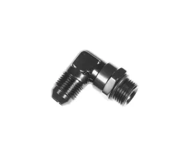 Redhorse Performance -08 AN Male to -08 ORB Male Swivel, 90 deg - Black
