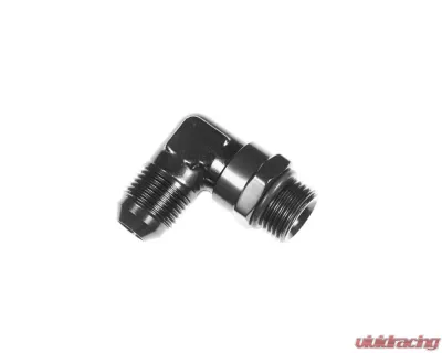 Redhorse Performance -08 AN Male to -08 ORB Male Swivel, 90 deg - Black - 1690-08-08-2