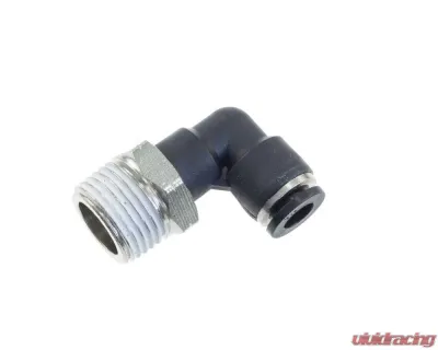 Redhorse Performance 1/4" Vacuum Fitting, Push To Connect, 90 Degree 1/8" NPT Male - Black - 4722-02-04-2